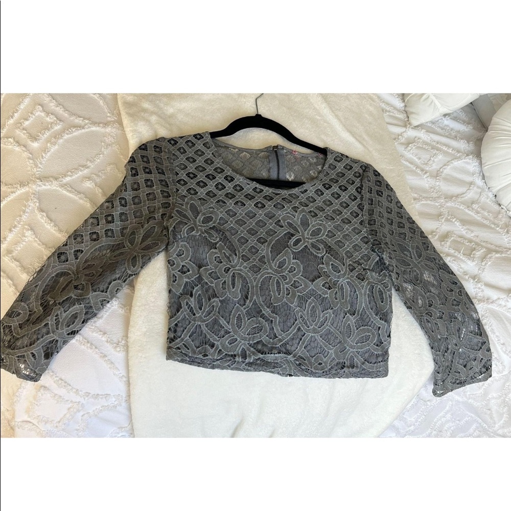 Ruby And Jenna Mesh Crop Top - image 1